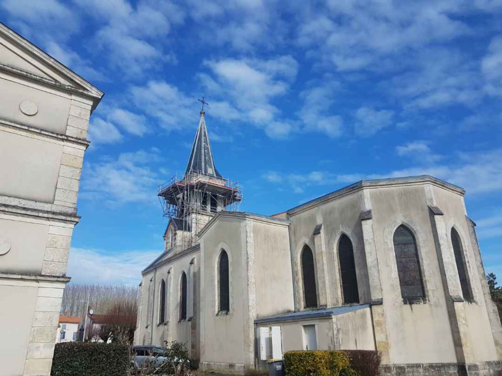 ST PIERRE LA NOUE - location échafaudage - église