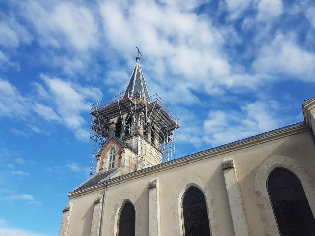 ST PIERRE LA NOUE - location échafaudage - église